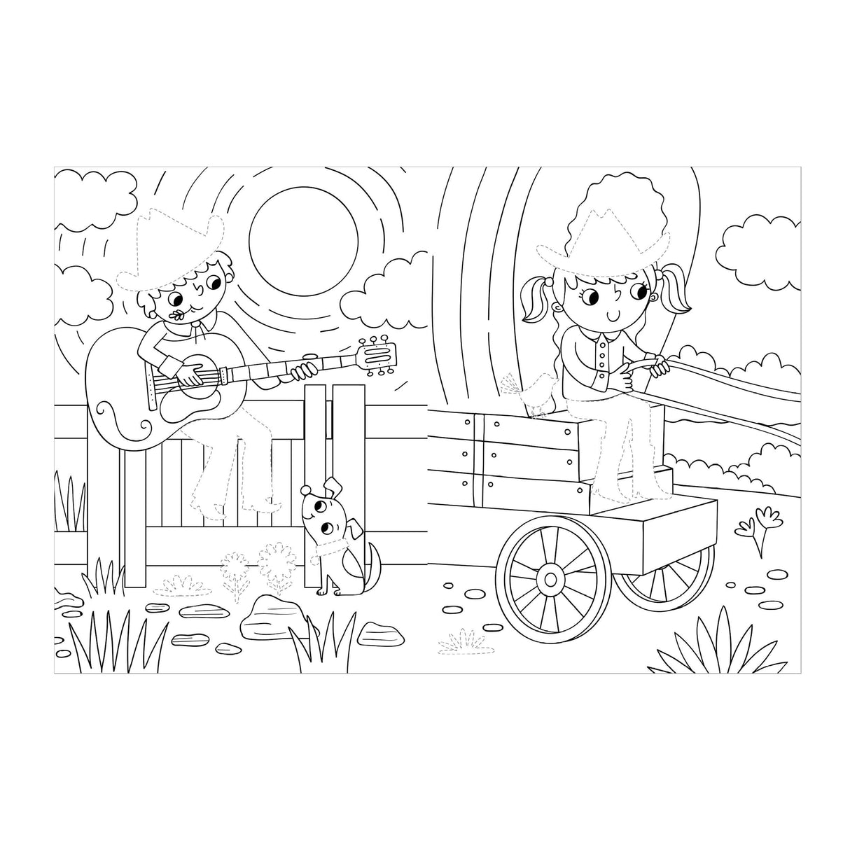 Dress Me Up Colouring & Activity Book - Cowboys