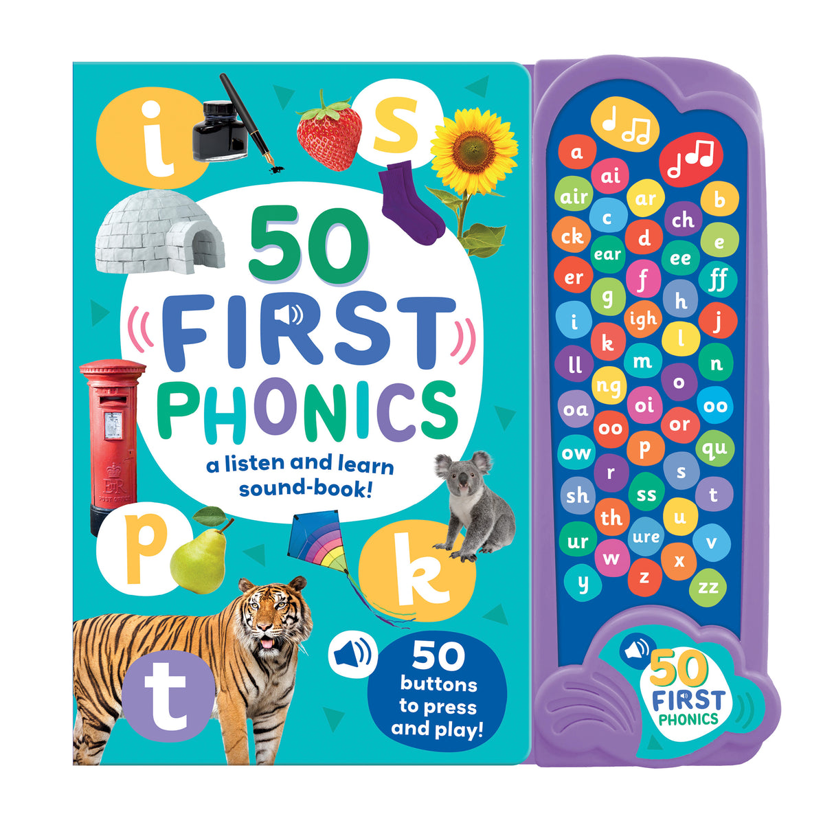 50 First Phonics - Children's 50 Button Sound Book