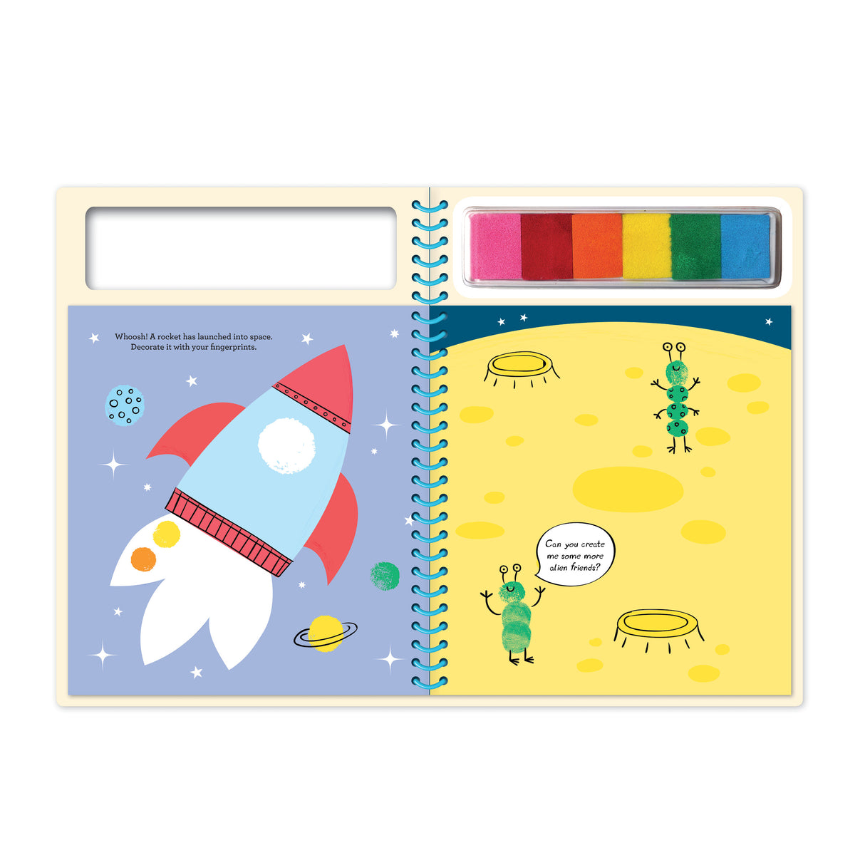 Adventure Fingerprint Activities Book – Comes With 6 Colour Inks