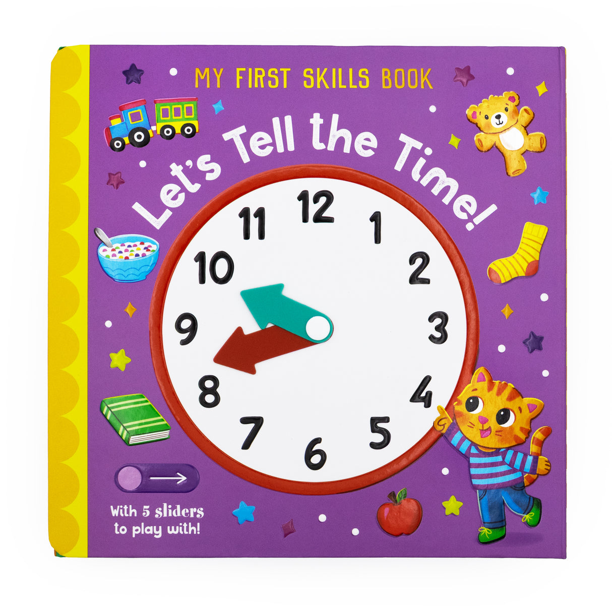 Let’s Tell The Time Activity Book - With 5 Sliders to Move and Play