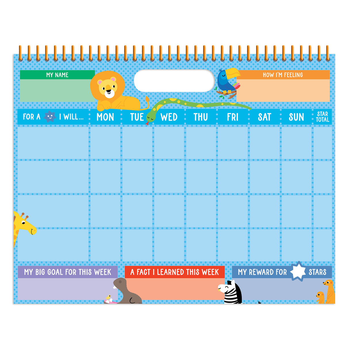 Children's Sticker Reward Chart - Animals
