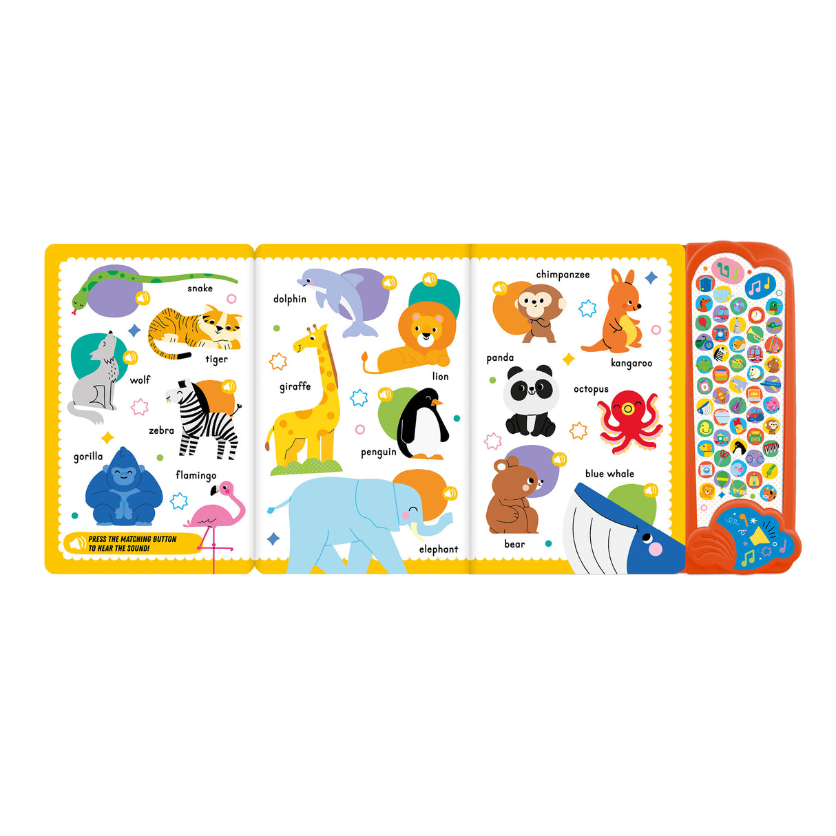 My First Words Sound Book - Giant Fold-Out Sound Book with 50 Words for Children