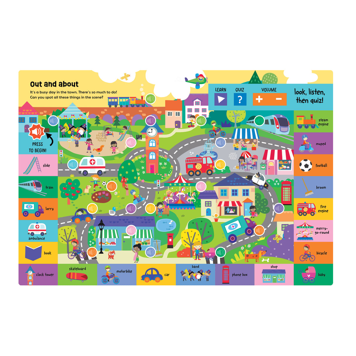 Look, Search and Learn First Words Sound Book - Includes 350 Sounds