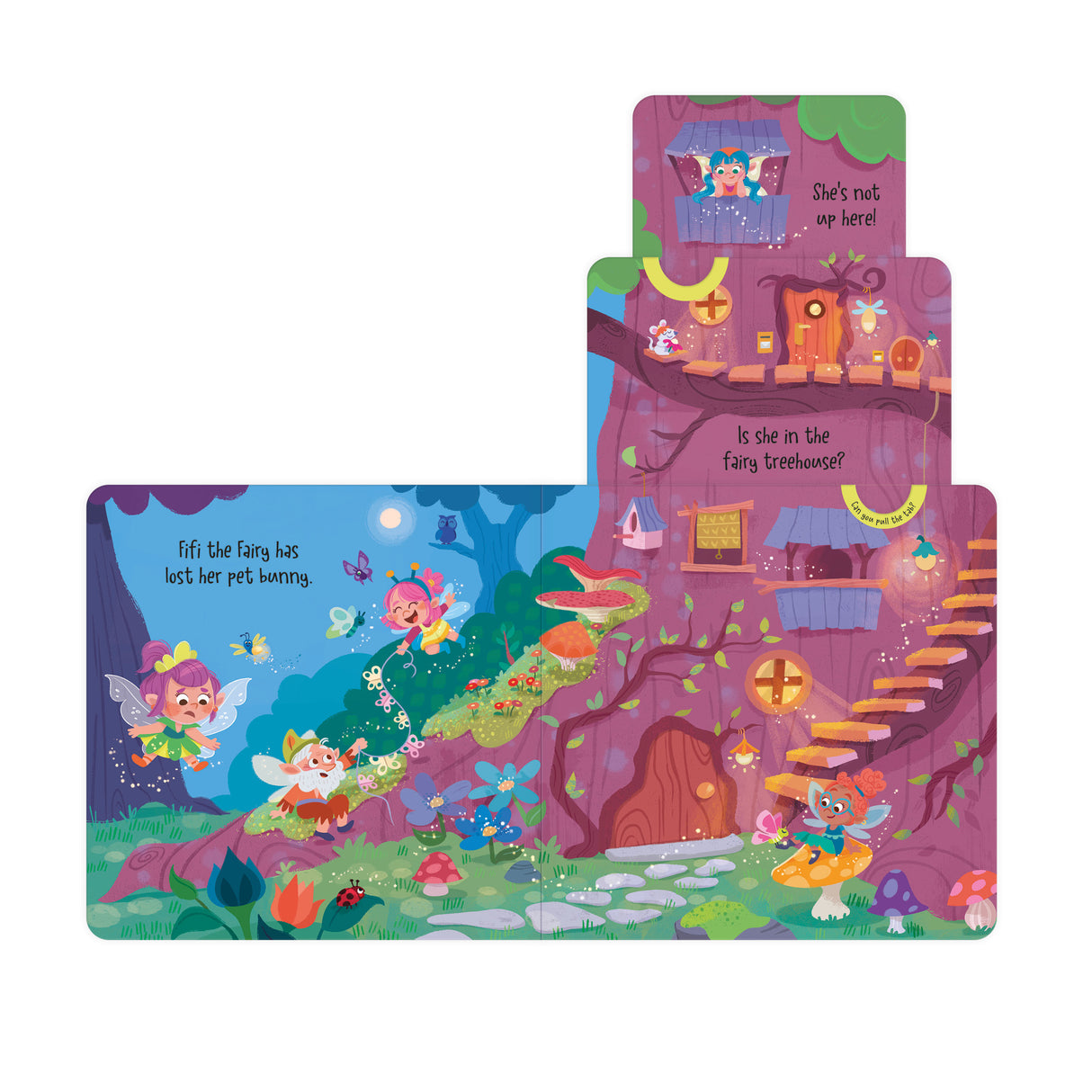 Where’s My Bunny? Children’s Giant Pull-Tab Adventure Book