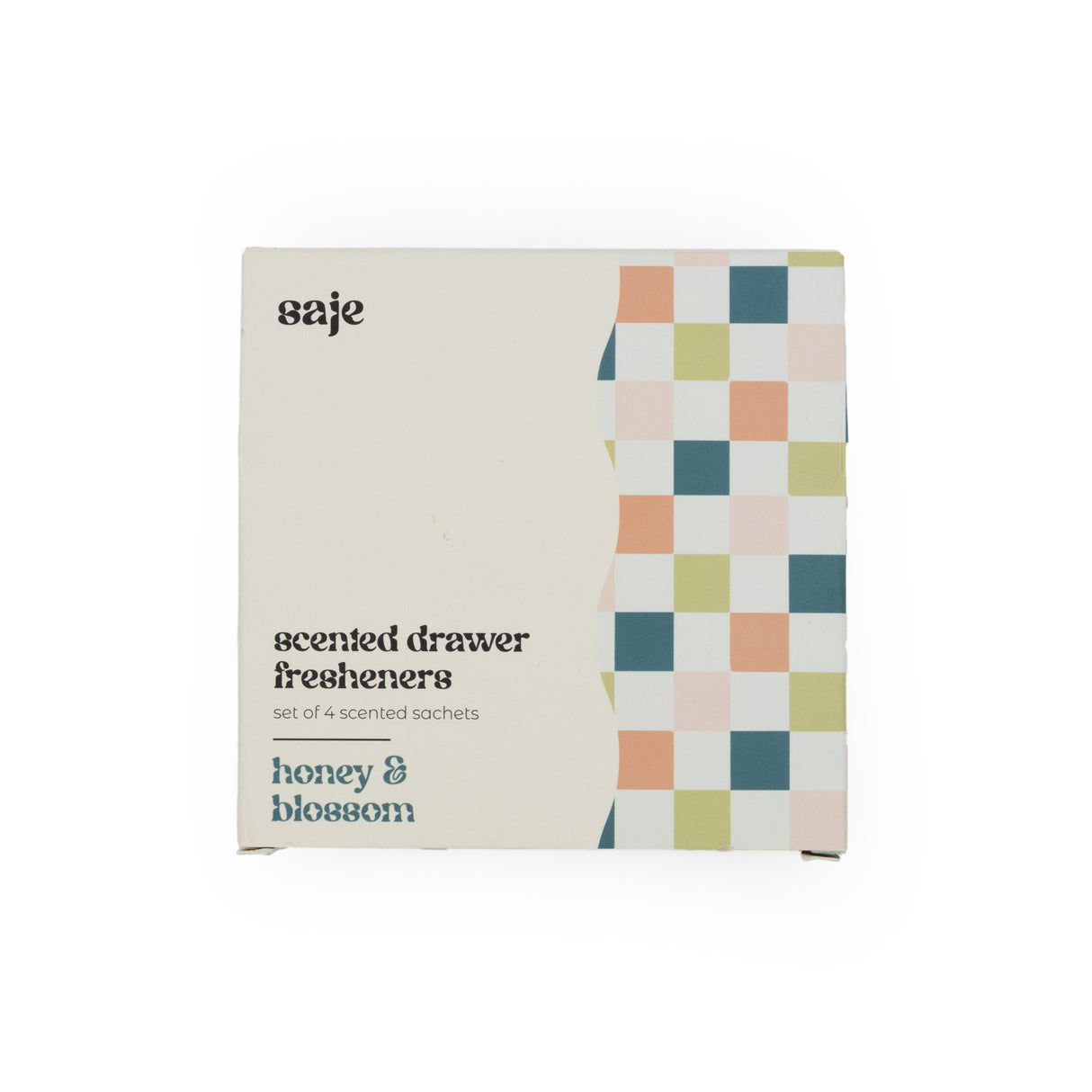 Saje Scented Sachet - Set of 4 Honey and Blossom - Chess Design