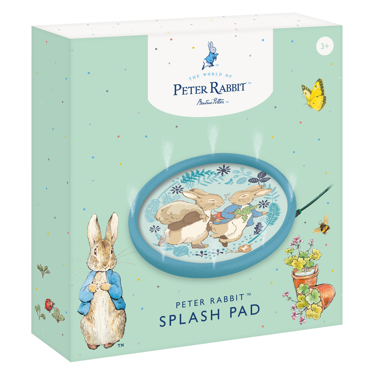 Peter Rabbit Kids Splash Pad – Outdoor Garden Water Play Mat for Children – Summer Fun Toy