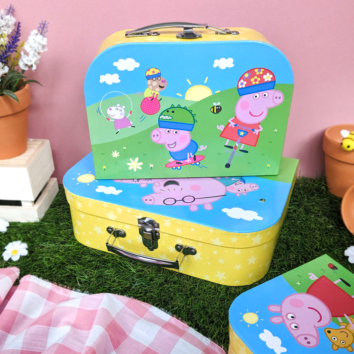 Peppa Pig Children’s Triple Carry Case Set – Official 3-Piece Storage & Travel Cases