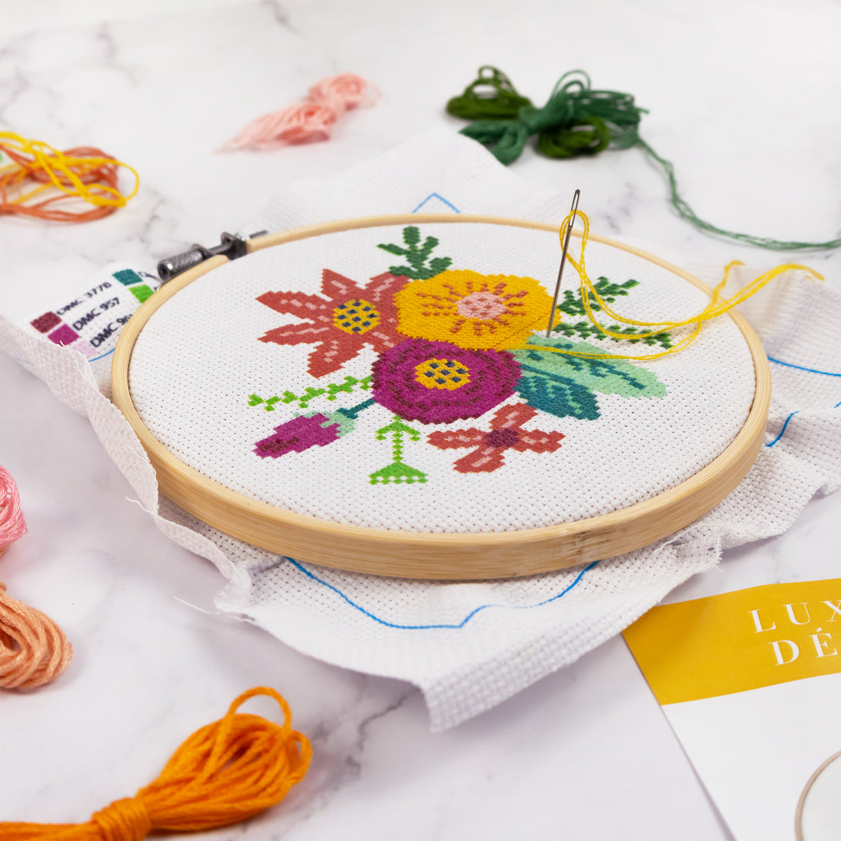 Cross Stitch Kit – Adult Craft Set – Two Designs Included