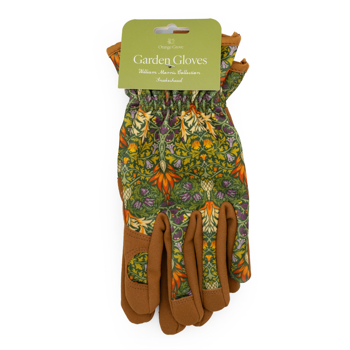 Orange Grove Gardening Gloves - Women's One Size – William Morris Snakeshead Design