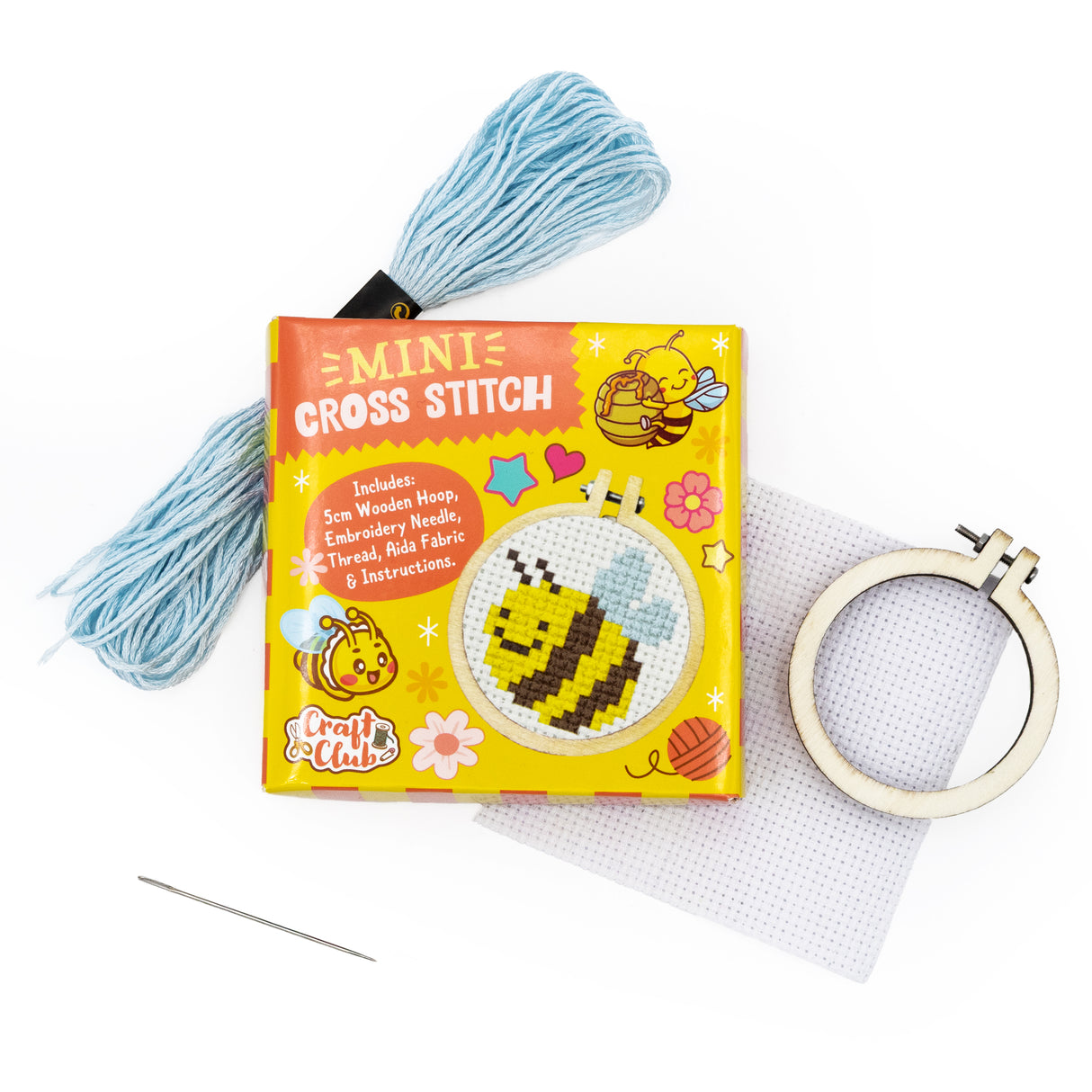 Make Your Own Mini Cross Stitch Kit - Bumblebee