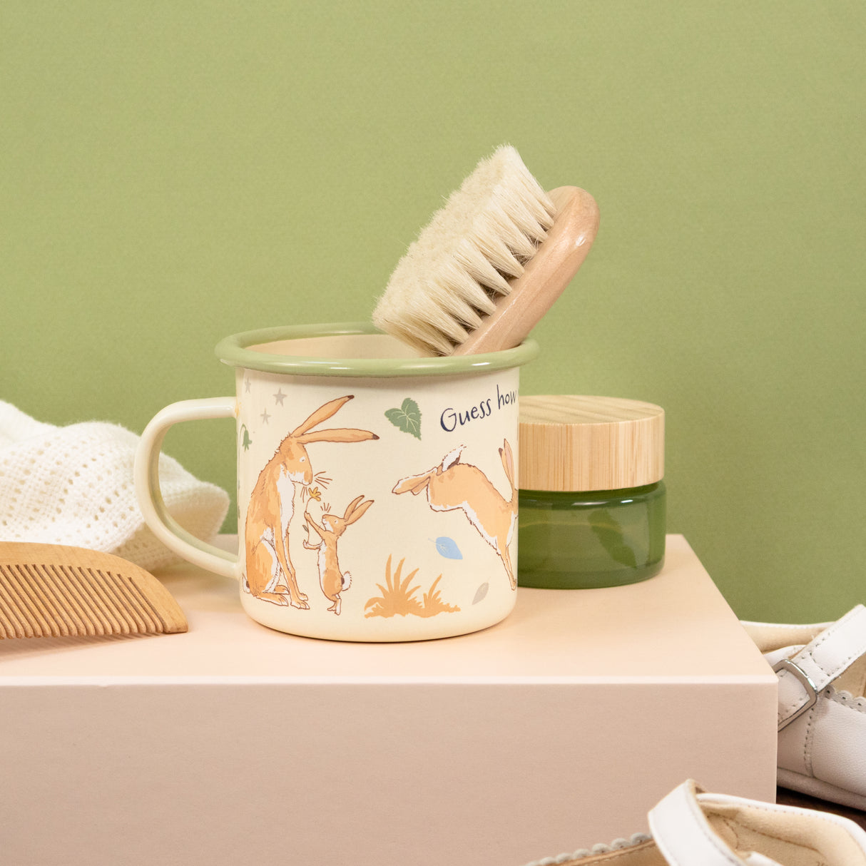Guess How Much I Love You Baby Brush, Comb & Enamel Mug Gift Set