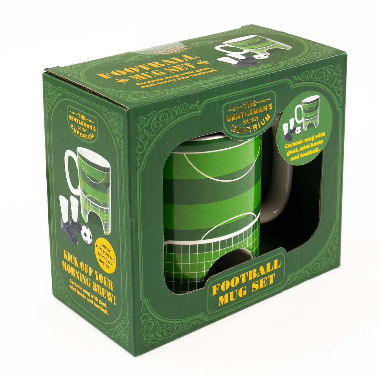 The Gentleman’s Emporium Football Mug & Game Gift Set