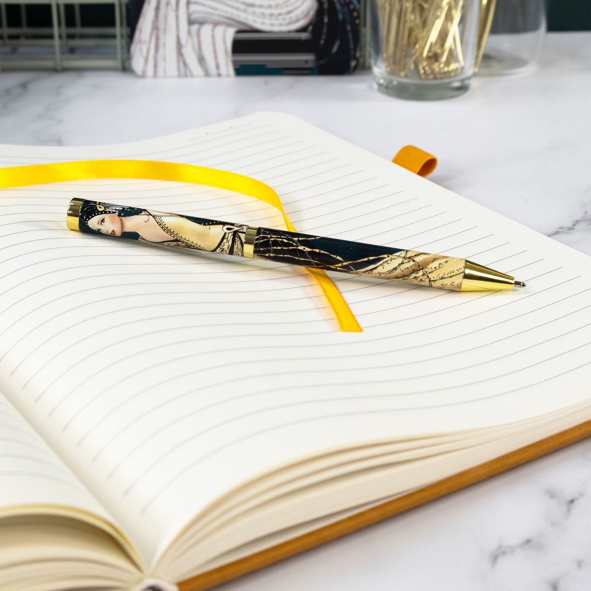 Claire Coxon Art Deco Ballpoint Pen in Gift Box