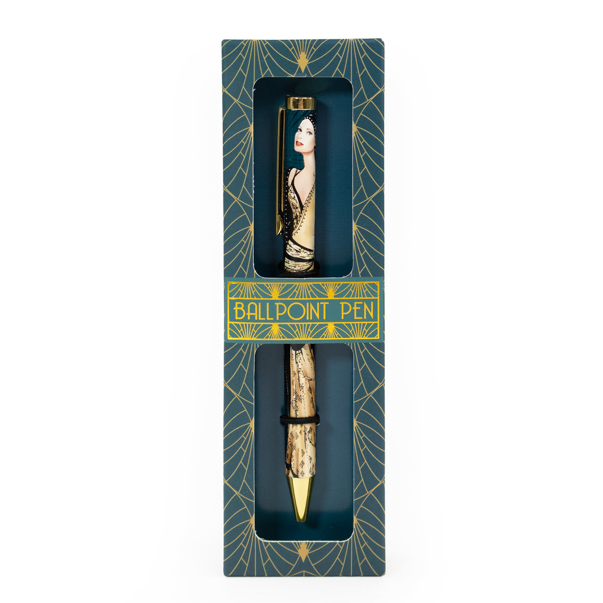 Claire Coxon Art Deco Ballpoint Pen in Gift Box