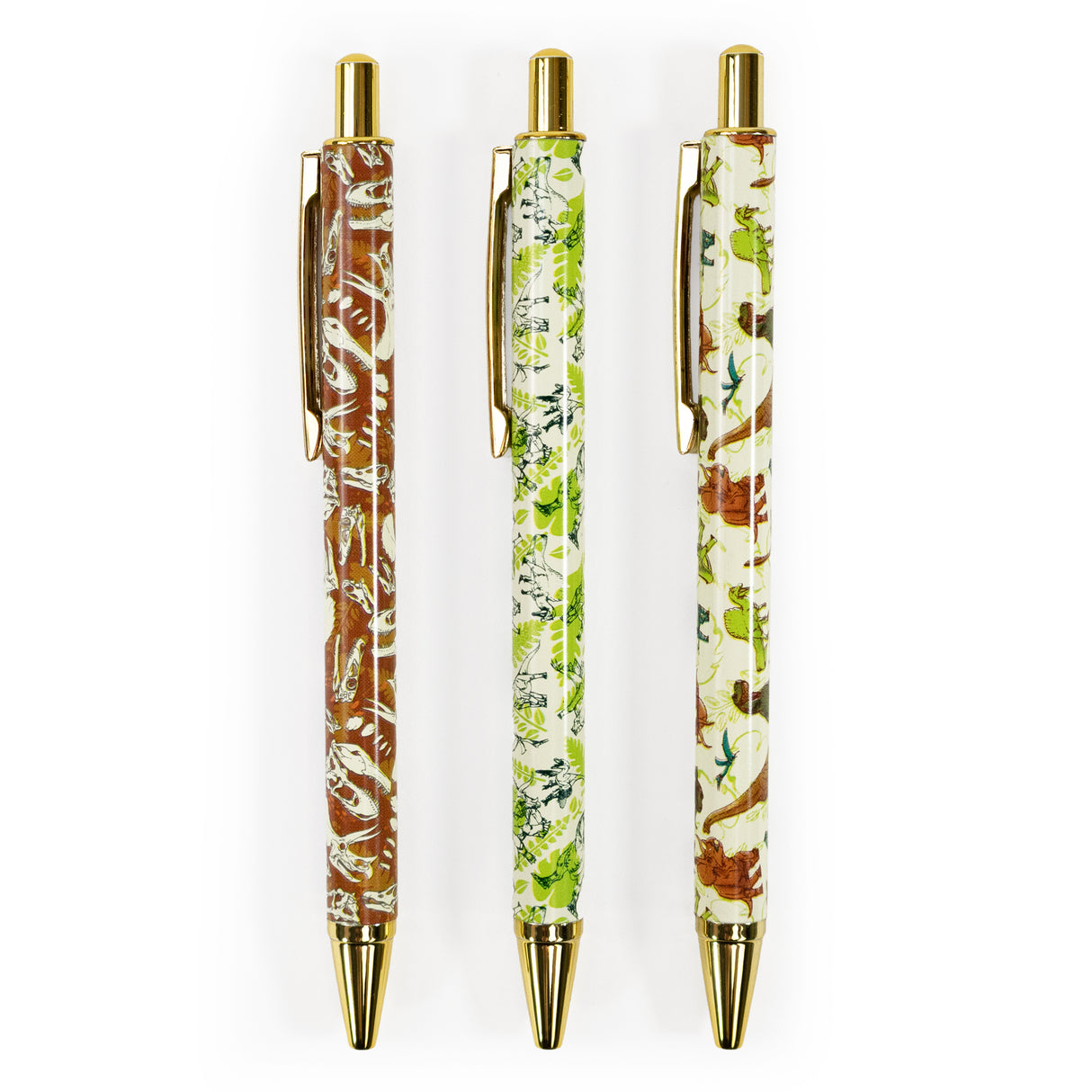 Natural History Museum Dinosaur Ballpoint Pens in Gift Box – Set of 3 Pens