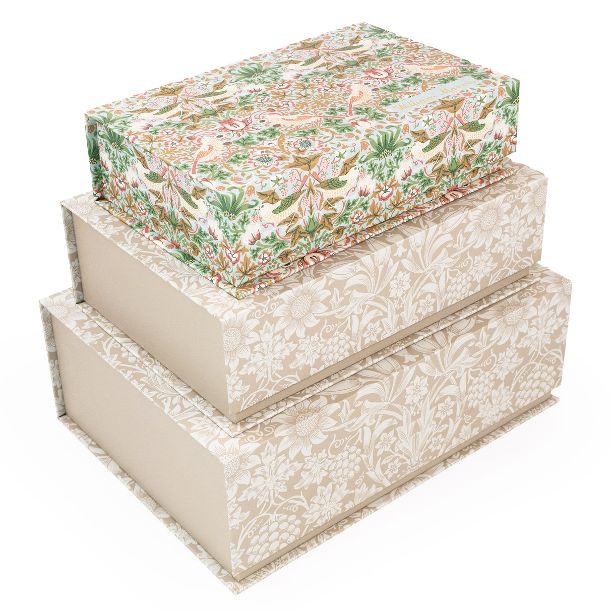 Set of 3 Nesting Storage Boxes - William Morris