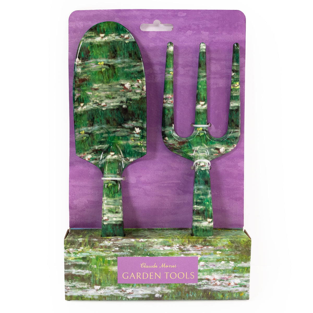 Fork and Trowel Garden Tool Set - Monet's The Japanese Footbridge Design