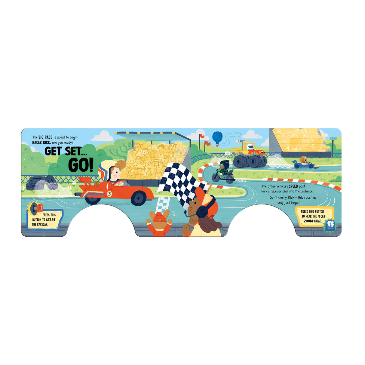 Get Set, Go! Race Car Rally Children’s Sound Book