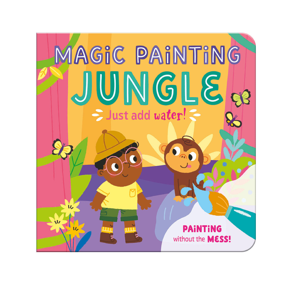 Magic Painting Book – Jungle - Mess-Free Water Reveal Board Book
