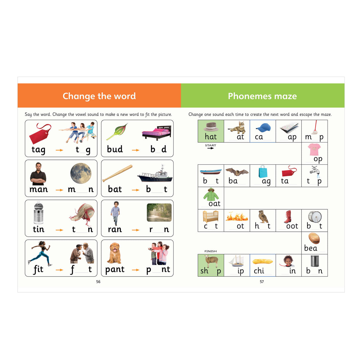 Children's Phonics Workbook – Reception Ages 4 to 5 Years