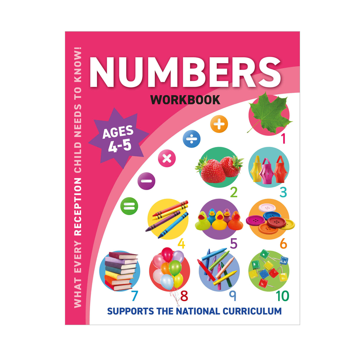 Children's Numbers Workbook – Reception Ages 4 to 5 Years
