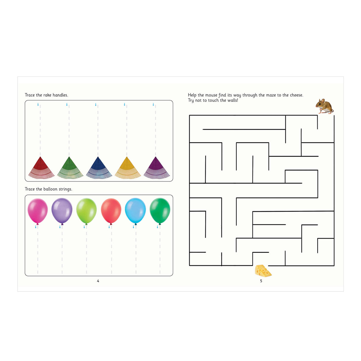 Children's Pen Control & Handwriting Workbook – Reception Ages 4 to 5 Years
