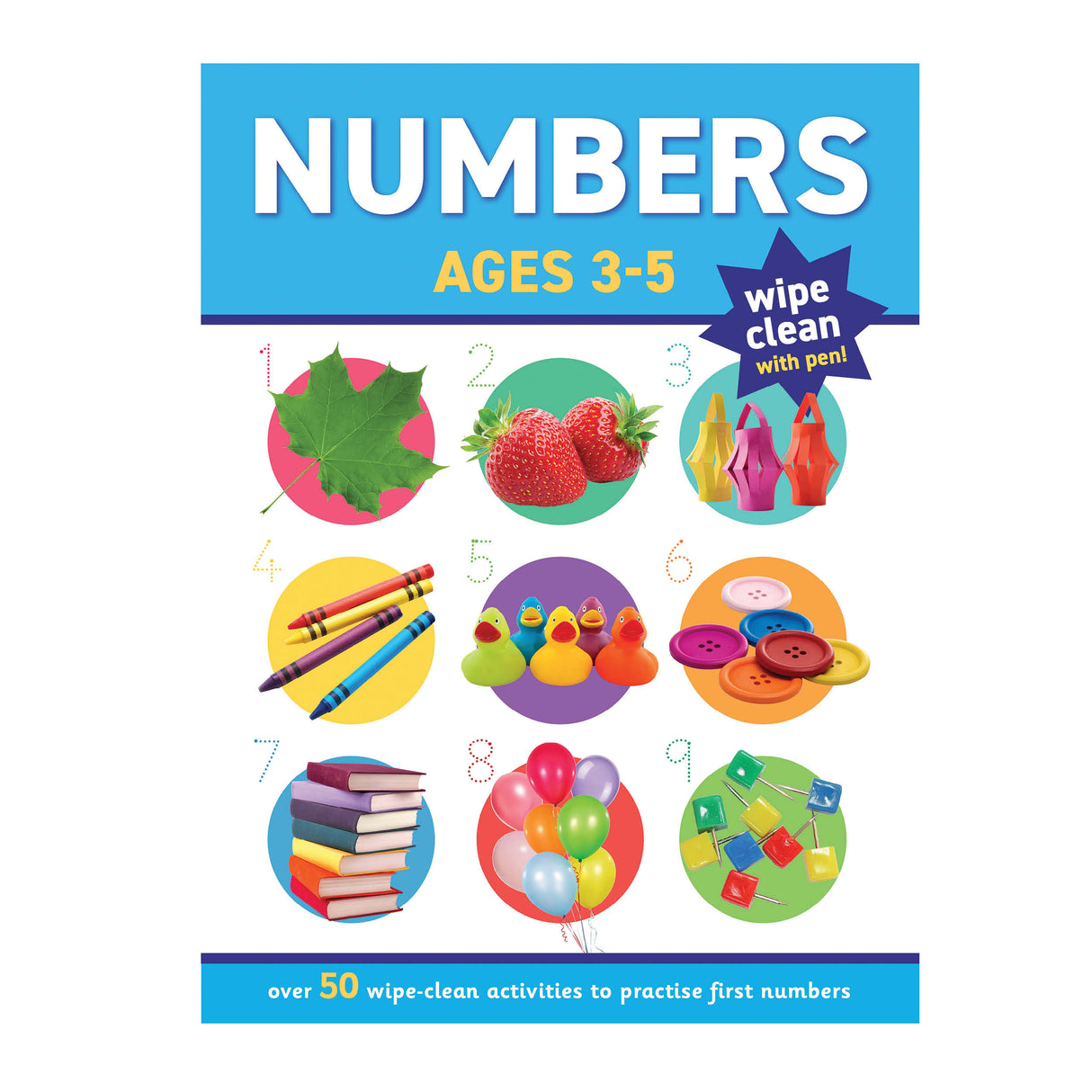 Children's Numbers Wipe Clean Book & Pen Set – Ages 3 to 5 Years