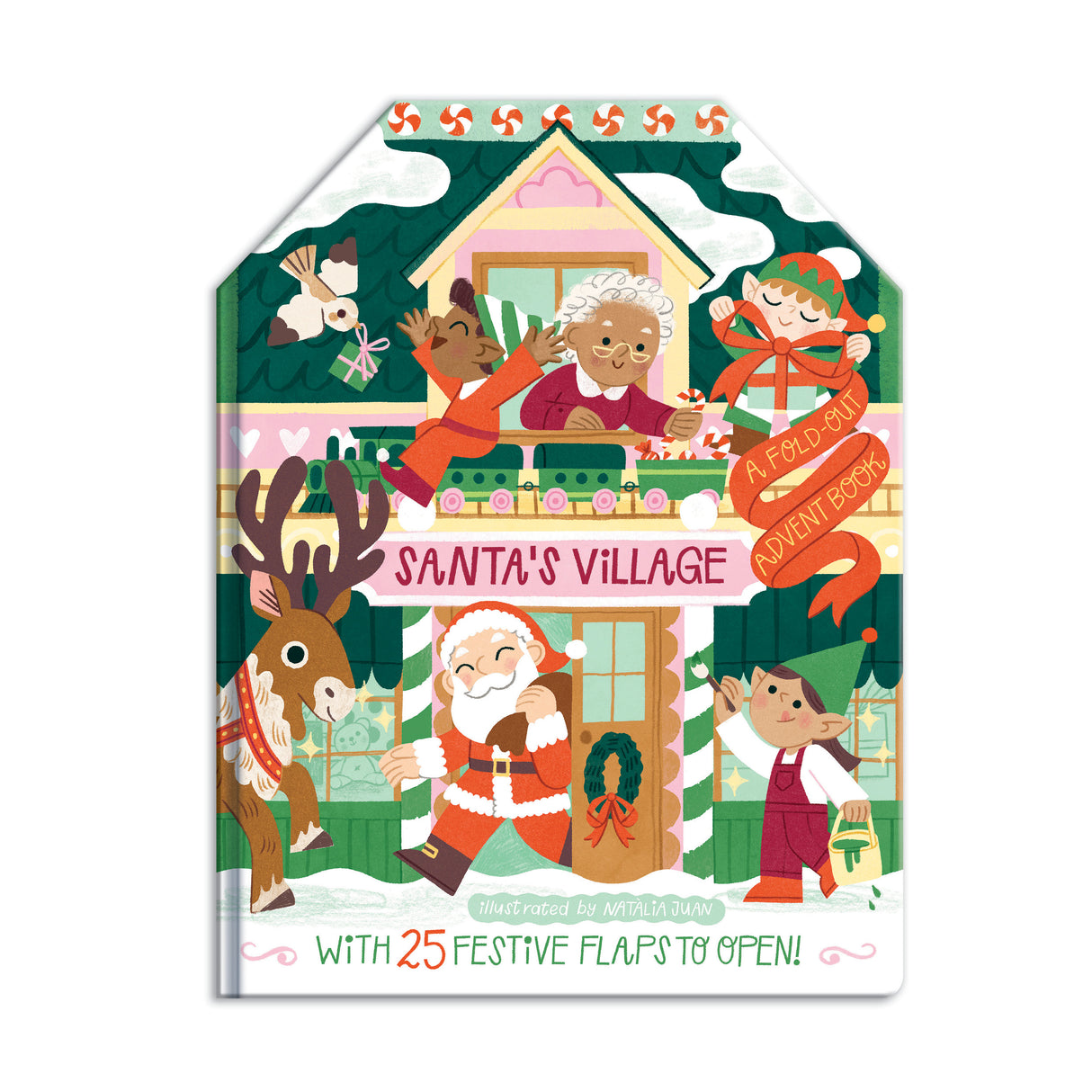 Santa's Village – Children’s Fold-Out Advent Christmas Book