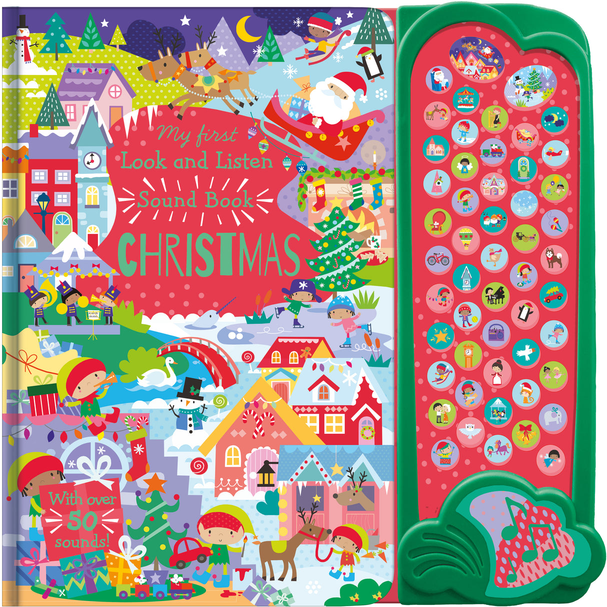 My First Look & Listen Christmas - Interactive 50 Sound Button Book