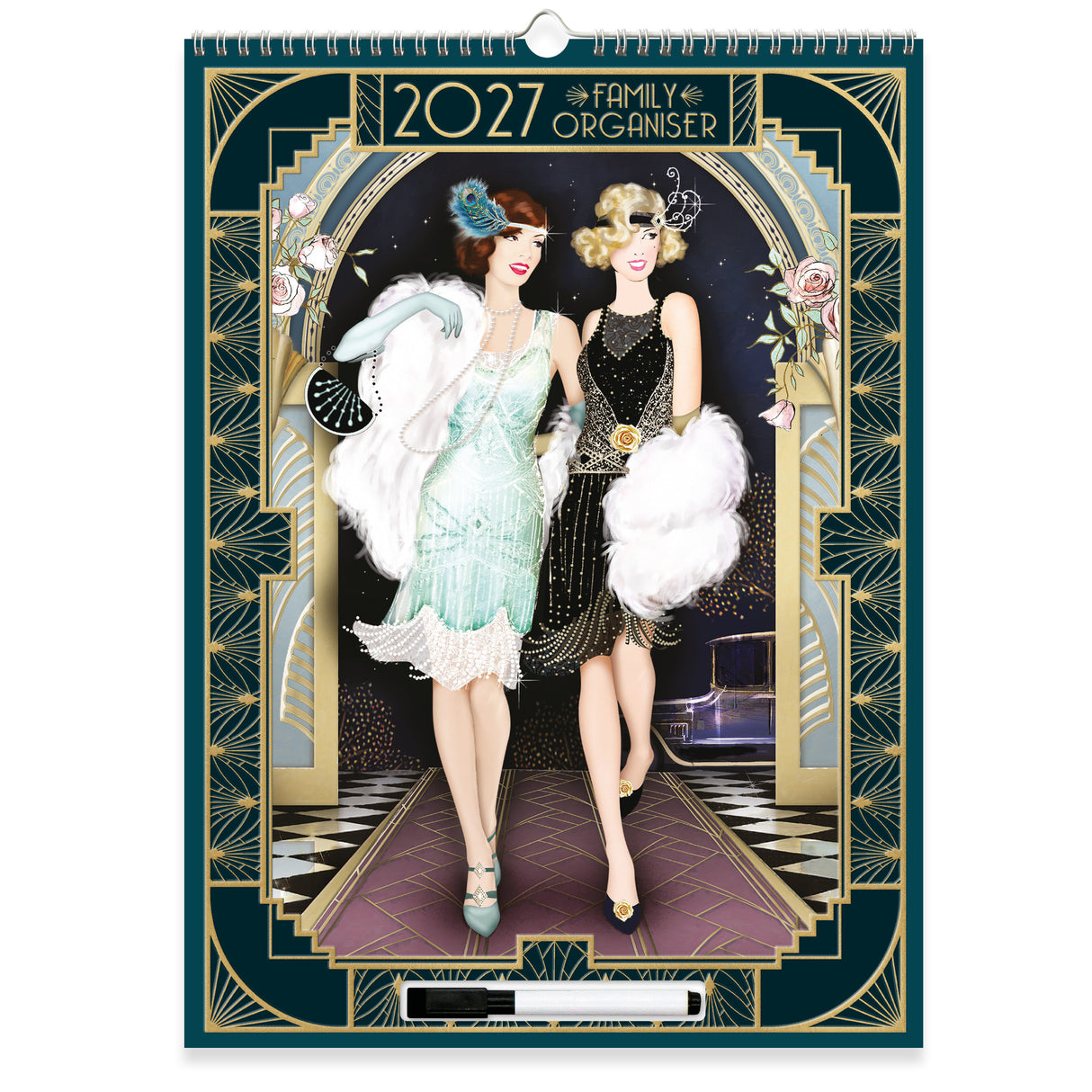 Claire Coxon Art Deco Family Organiser 2027