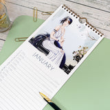 Claire Coxon Art Deco Slim Wall Calendar 2027