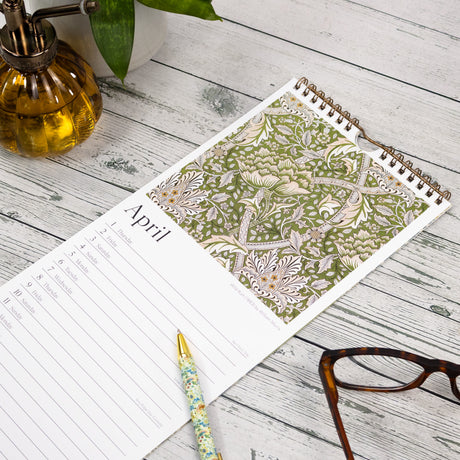 William Morris Slim Wall Calendar 2027