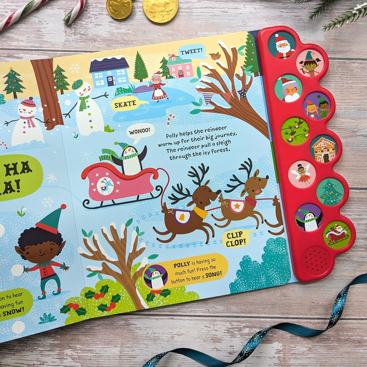 It's Noisy At The North Pole - Children's 10 Button Sound Book