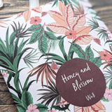 Willow and Belle Scented Hanging Sachet - Set of 4 Honey and Blossom - Tropical Design