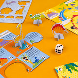 Dinosaur Board Game Set - Includes 2 Games and Activity Book