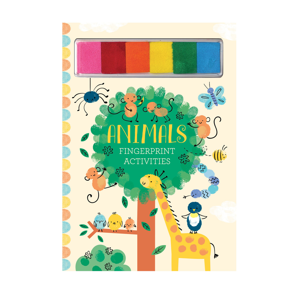 Animals Fingerprint Activities Book – Comes With 6 Colour Inks
