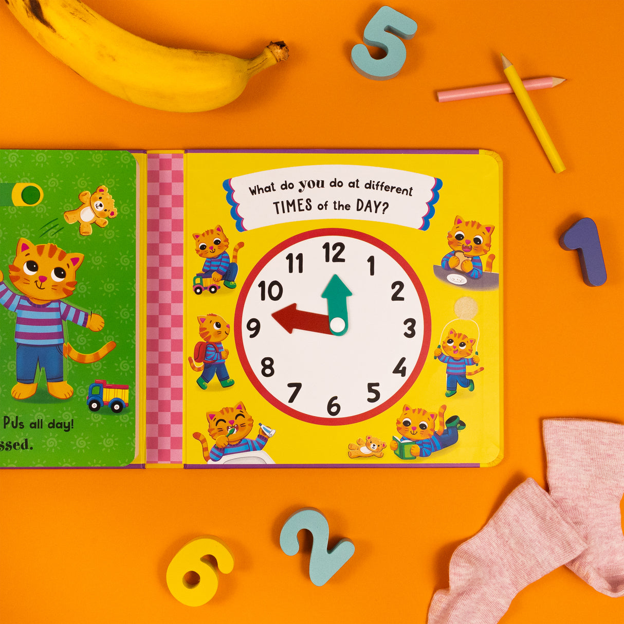 Let’s Tell The Time Activity Book - With 5 Sliders to Move and Play