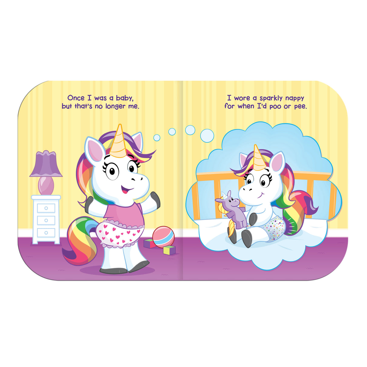 Unicorn Potty - Learn To Use The Toilet - Children’s Board Book