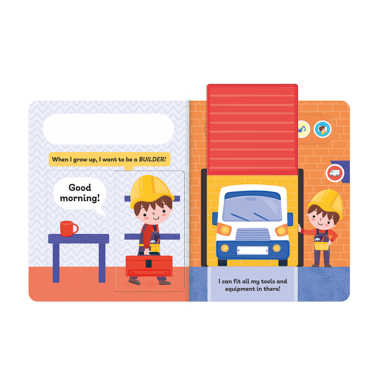 I Want To Be A Builder – Children’s Light & Sound Lift-the-Flap Book