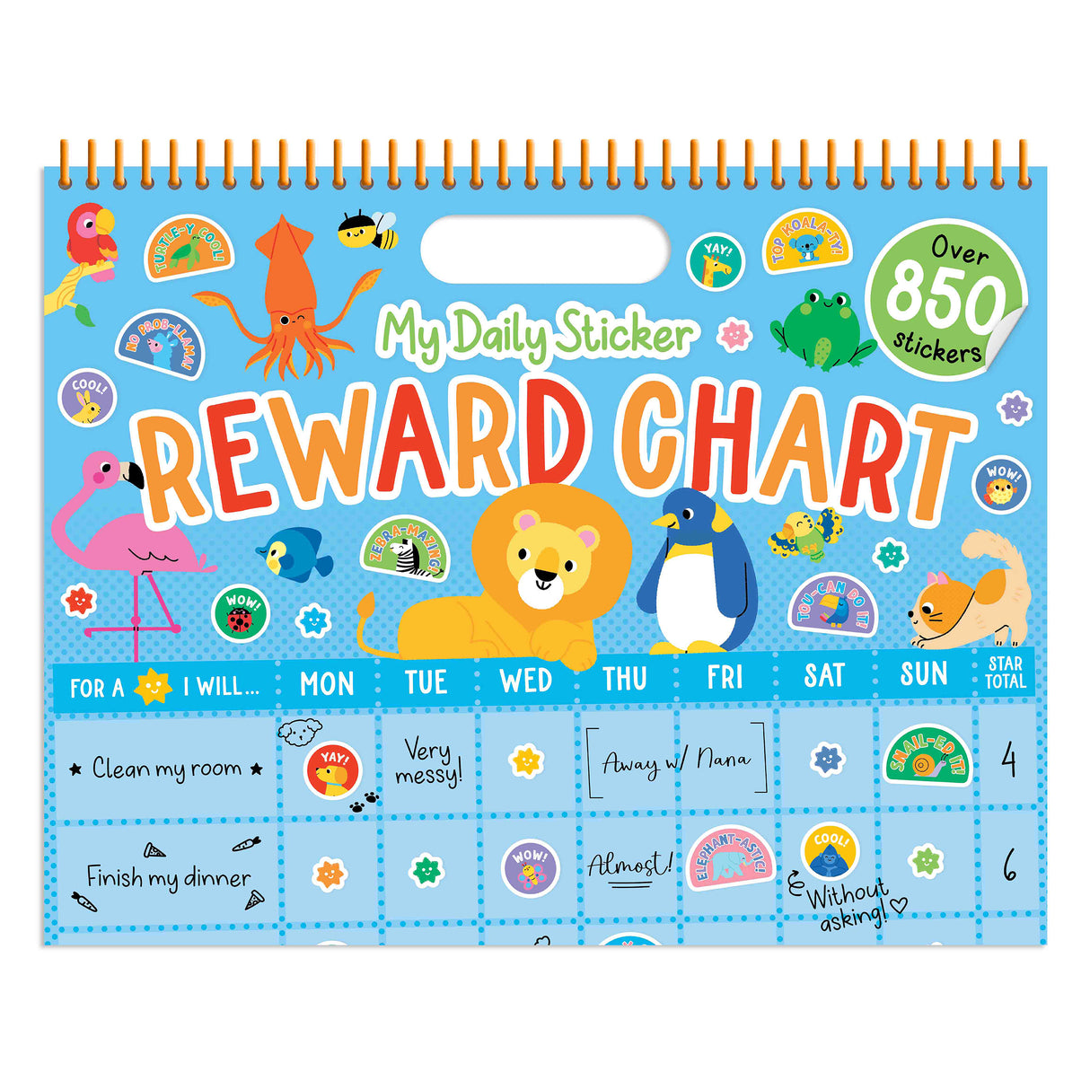 Children's Sticker Reward Chart - Animals