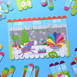 Unicorn Lolly Stick Puzzle – Double-Sided Puzzle Fun