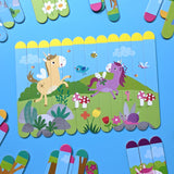Unicorn Lolly Stick Puzzle – Double-Sided Puzzle Fun
