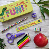 The Very Hungry Caterpillar Children’s Stationery Tin Set - First School Stationery Set For Ages 3 and Upward