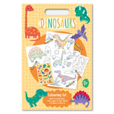 Dinosaurs Children's Colouring Set - Includes Crayons and Stickers