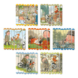 Percy The Park Keeper Lolly Stick Puzzle - Create 7 Double Sided Lolly Stick Scenes