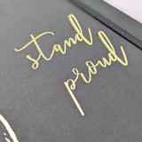 Premium B5 Lined Notebook Journal - Stand Proud Dog Design