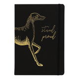 Premium B5 Lined Notebook Journal - Stand Proud Dog Design
