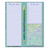 Van Gogh Irises Tall Notepad & List Set With Pencil