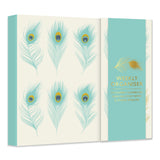 Peacock Feathers Weekly Planner Organiser With Sticky Notes