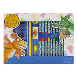 Zog Children's 42 Piece Art Set - For Ages 3 to 8 Years - Includes Paints and Crayons